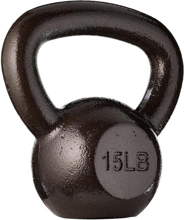 A close up of a kettlebell